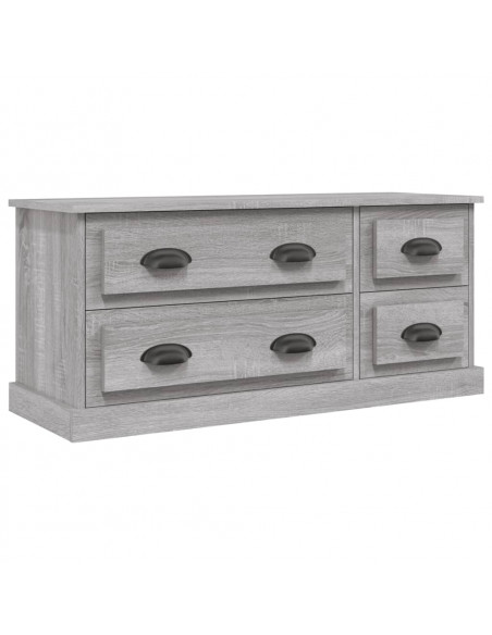 Mobile TV Grigio Sonoma 100x35,5x45 cm in Legno Multistrato
