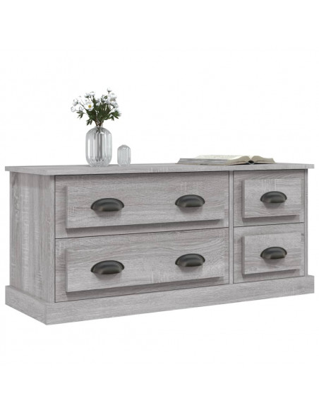 Mobile TV Grigio Sonoma 100x35,5x45 cm in Legno Multistrato