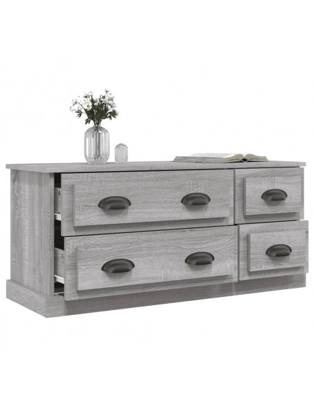 Mobile TV Grigio Sonoma 100x35,5x45 cm in Legno Multistrato