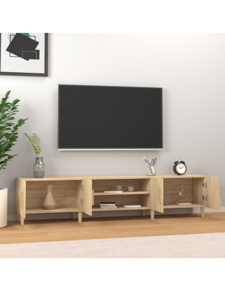 Mobile per TV Rovere Sonoma 180x31,5x40 cm in Legno Multistrato