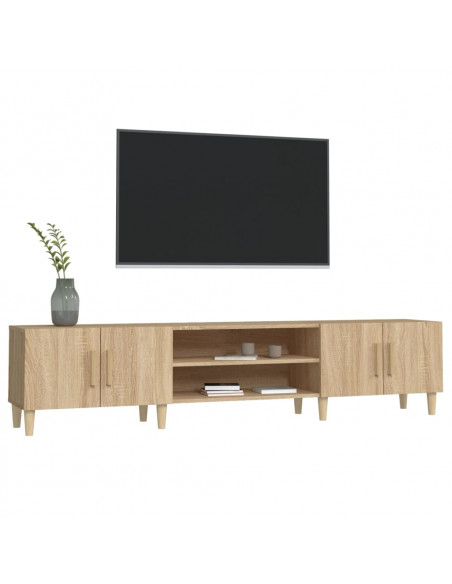Mobile per TV Rovere Sonoma 180x31,5x40 cm in Legno Multistrato