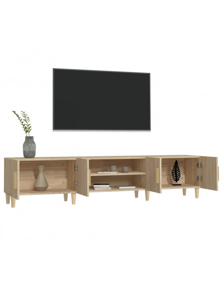 Mobile per TV Rovere Sonoma 180x31,5x40 cm in Legno Multistrato