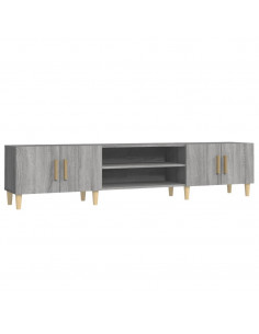 Mobile TV Grigio Sonoma 180x31,5x40 cm in Legno Multistrato 2