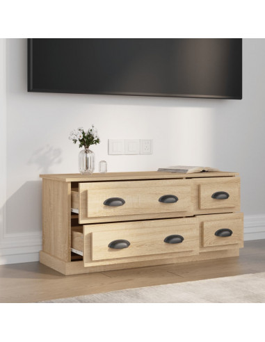 Mobile per TV Rovere Sonoma 100x35,5x45 cm in Legno Multistrato
