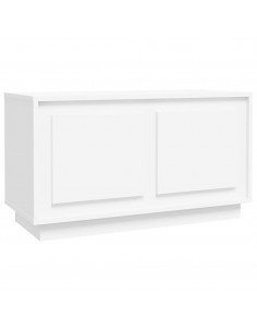 Mobile Porta TV Bianco 80x35x45 cm in Legno Multistrato 2