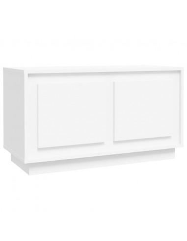 Mobile Porta TV Bianco 80x35x45 cm in Legno Multistrato