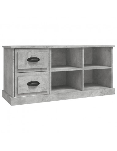 Mobile TV Grigio Cemento 102x35,5x47,5 cm in Legno Multistrato