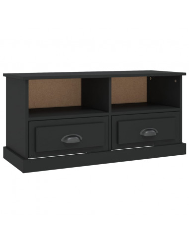 Mobile Porta TV Nero 93x35,5x45 cm in Legno Multistrato