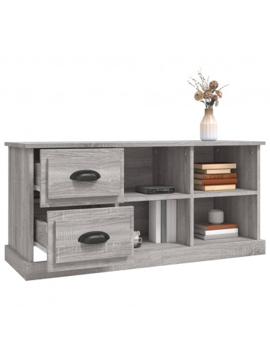 Mobile Porta TV Grigio Sonoma 102x35,5x47,5cm Legno Multistrato