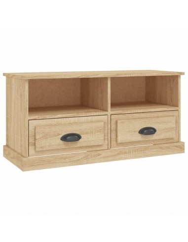 Mobile Porta TV Rovere Sonoma 93x35,5x45cm in Legno Multistrato