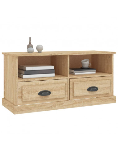 Mobile Porta TV Rovere Sonoma 93x35,5x45cm in Legno Multistrato
