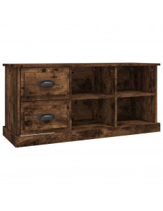 Mobile Porta TV Rovere Fumo 102x35,5x47,5 cm Legno Multistrato 2