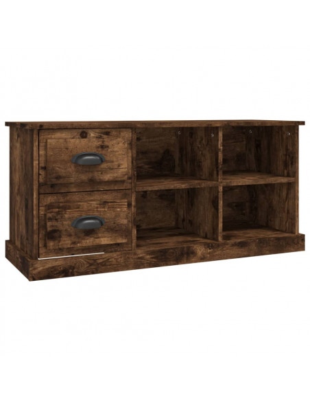 Mobile Porta TV Rovere Fumo 102x35,5x47,5 cm Legno Multistrato