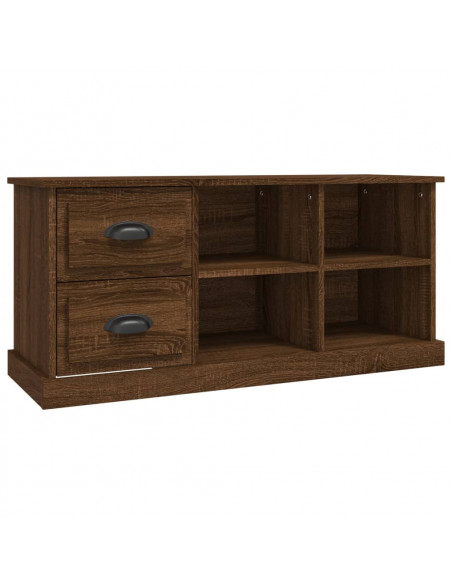 Mobile TV Rovere Marrone 102x35,5x47,5 cm in Legno Multistrato