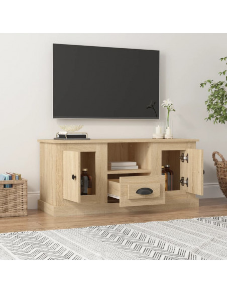 Mobile per TV Rovere Sonoma 100x35,5x45 cm in Legno Multistrato
