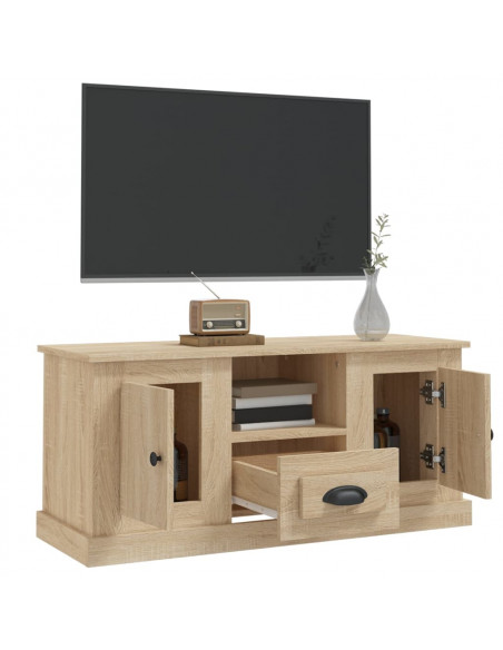 Mobile per TV Rovere Sonoma 100x35,5x45 cm in Legno Multistrato