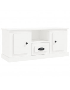 Mobile Porta TV Bianco 100x35,5x45 cm in Legno Multistrato 2
