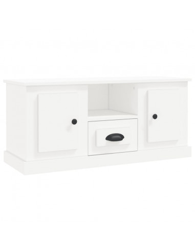 Mobile Porta TV Bianco 100x35,5x45 cm in Legno Multistrato