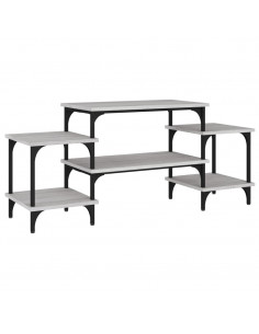 Mobile Porta TV Grigio Sonoma 117x35x52 cm in Legno Multistrato 2