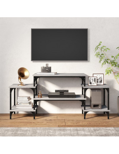 Mobile Porta TV Grigio Sonoma 117x35x52 cm in Legno Multistrato