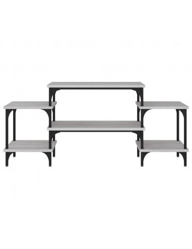 Mobile Porta TV Grigio Sonoma 117x35x52 cm in Legno Multistrato