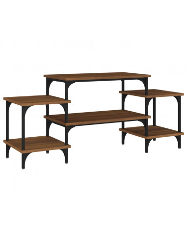 Mobile Porta TV Rovere Marrone 117x35x52 cm Legno Multistrato