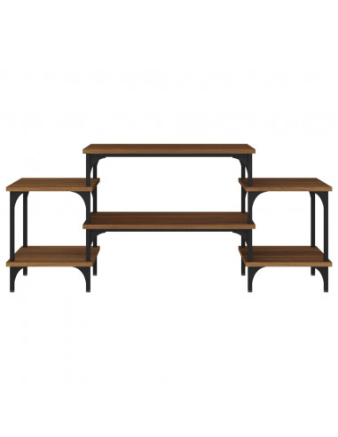Mobile Porta TV Rovere Marrone 117x35x52 cm Legno Multistrato