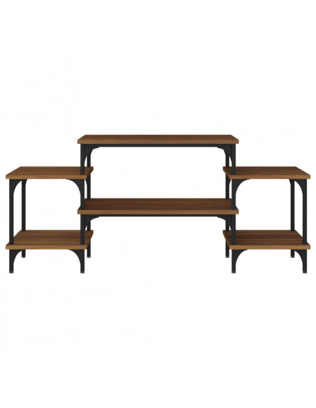Mobile Porta TV Rovere Marrone 117x35x52 cm Legno Multistrato