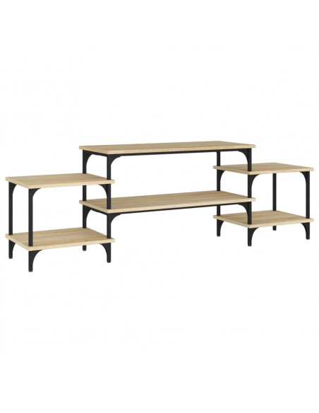 Mobile Porta TV Rovere Sonoma 157x35x52 cm in Legno Multistrato