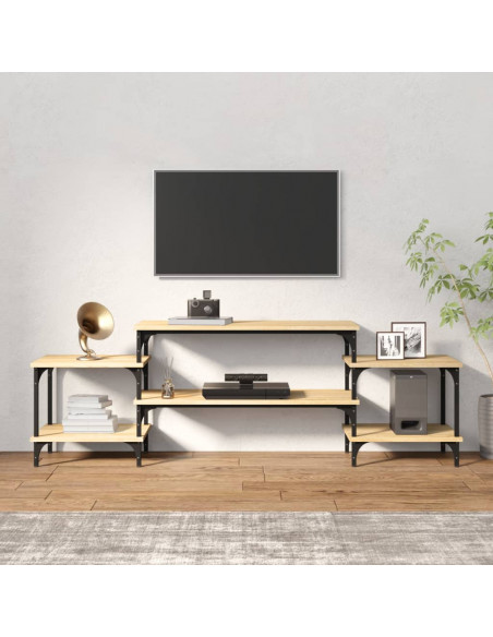 Mobile Porta TV Rovere Sonoma 157x35x52 cm in Legno Multistrato