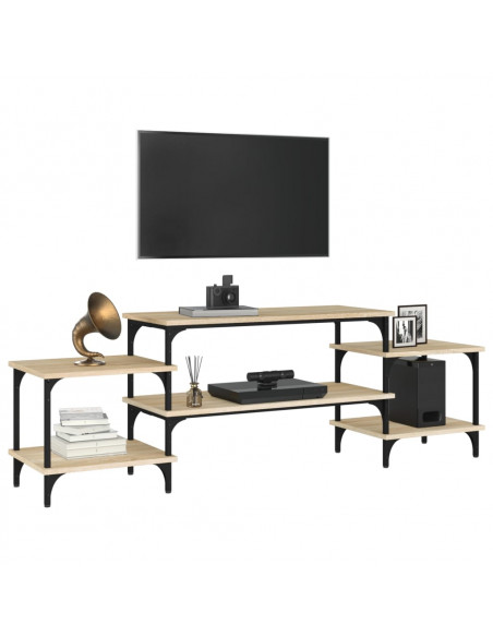 Mobile Porta TV Rovere Sonoma 157x35x52 cm in Legno Multistrato