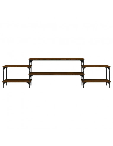 Mobile Porta TV Rovere Marrone 197x35x52 cm Legno Multistrato