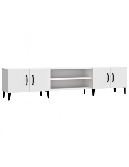 Mobile Porta TV Bianco 180x31,5x40 cm in Legno Multistrato