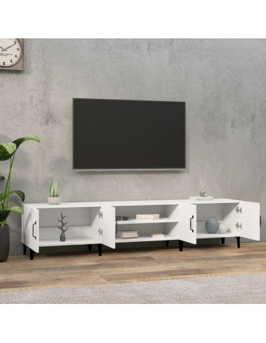Mobile Porta TV Bianco 180x31,5x40 cm in Legno Multistrato