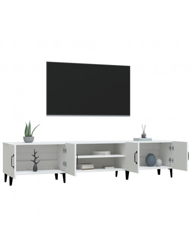Mobile Porta TV Bianco 180x31,5x40 cm in Legno Multistrato