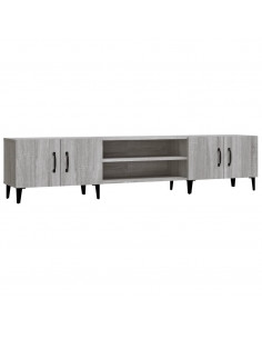 Mobile TV Grigio Sonoma 180x31,5x40 cm in Legno Multistrato 2