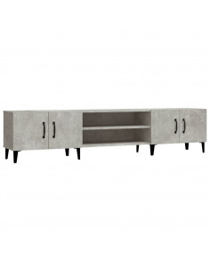 Mobile Porta TV Grigio Cemento 180x31,5x40 cm Legno Multistrato 2