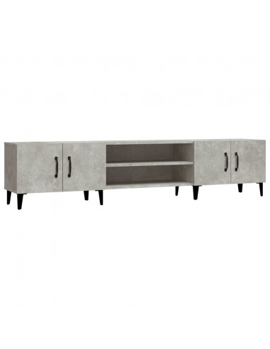 Mobile Porta TV Grigio Cemento 180x31,5x40 cm Legno Multistrato