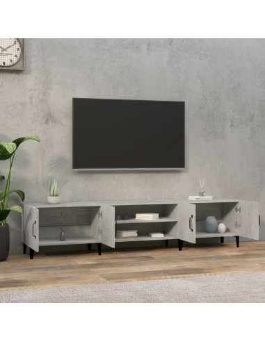 Mobile Porta TV Grigio Cemento 180x31,5x40 cm Legno Multistrato
