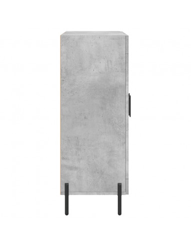 Credenza Grigio Cemento 69,5x34x90 cm in Legno Multistrato