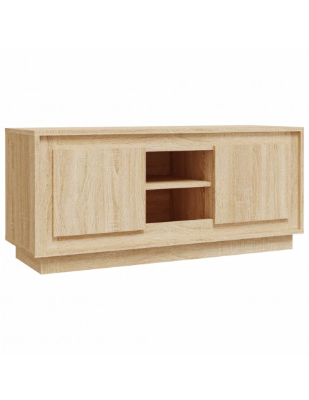 Mobile Porta TV Rovere Sonoma 102x35x45 cm in Legno Multistrato