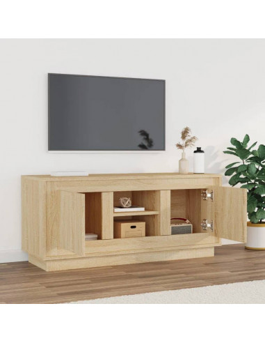 Mobile Porta TV Rovere Sonoma 102x35x45 cm in Legno Multistrato