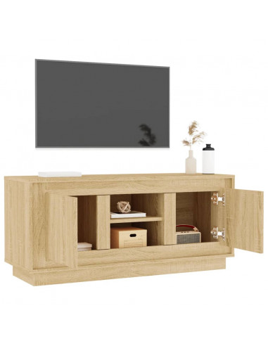 Mobile Porta TV Rovere Sonoma 102x35x45 cm in Legno Multistrato