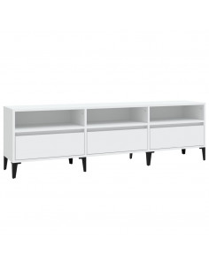 Mobile Porta TV Bianco 150x30x44,5 cm in Legno Multistrato 2