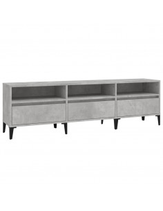 Mobile TV Grigio Cemento 150x30x44,5 cm Legno Multistrato 2