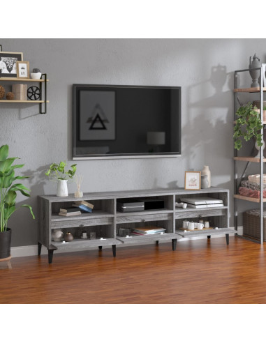 Mobile Porta TV Grigio Sonoma 150x30x44,5 cm Legno Multistrato