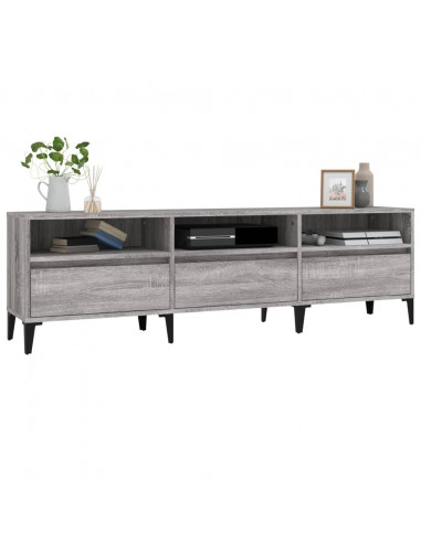 Mobile Porta TV Grigio Sonoma 150x30x44,5 cm Legno Multistrato