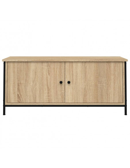 Mobile TV con Ante Rovere Sonoma 102x35x45 cm Legno Multistrato