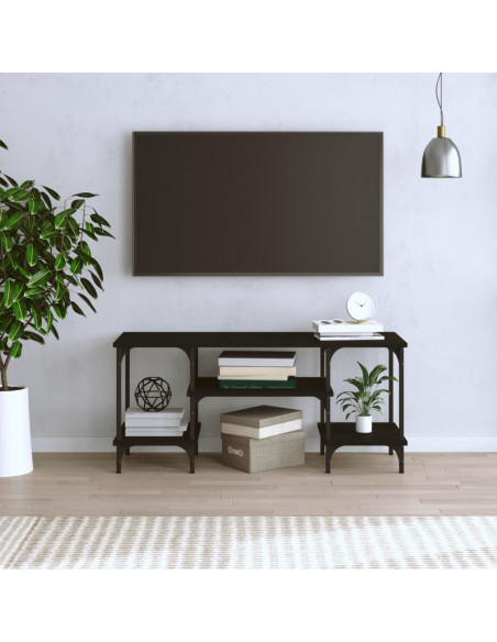 Mobile Porta TV Nero 102x35x45,5 cm in Legno Multistrato