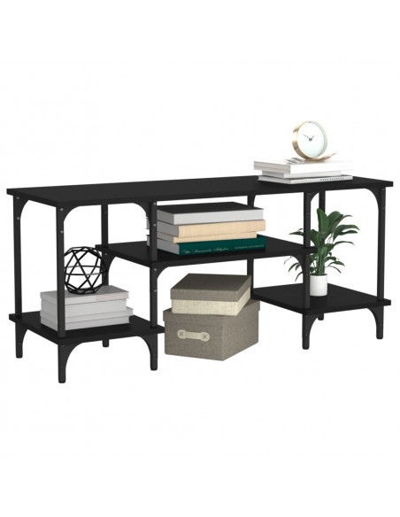 Mobile Porta TV Nero 102x35x45,5 cm in Legno Multistrato